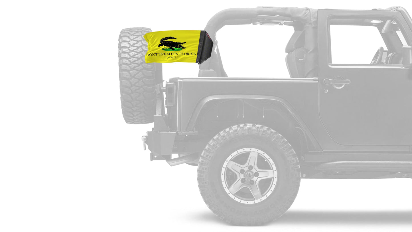 Don't Tread On Florida 12"x18" Forever Wave Flag for Jeep Wrangler TJ 1996-2006