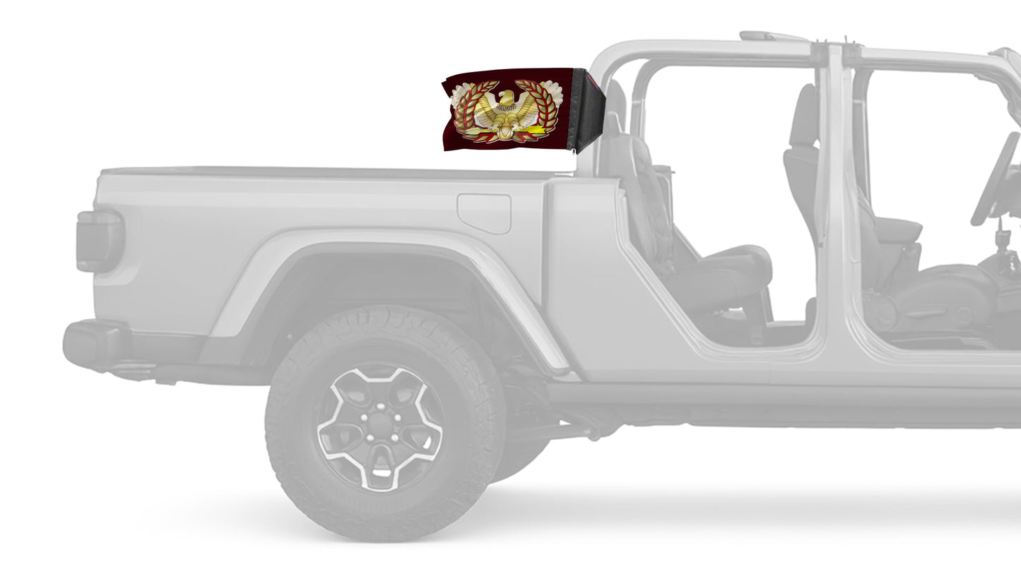 Eagle Rising 12"x18" Forever Wave Flag for Jeep Gladiator JT