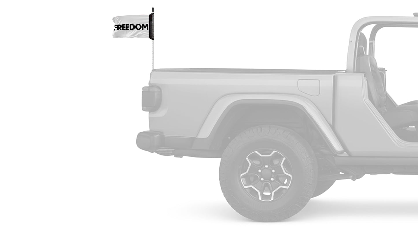 Freedom 12"x18" Forever Wave Flag for Jeep Wrangler JL 2-Door 2018-Present