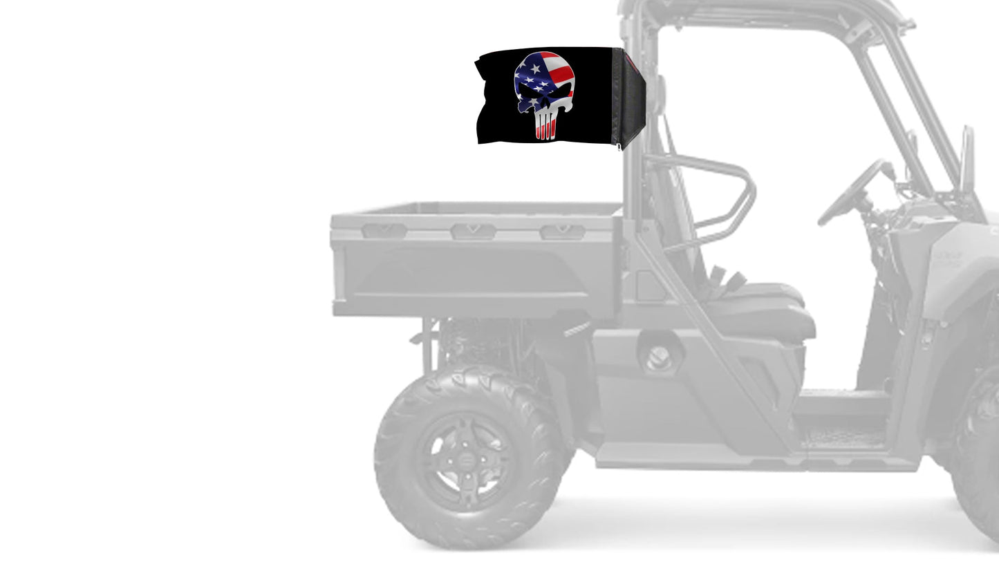 Punisher USA 12"x18" Forever Wave Flag for UTVs