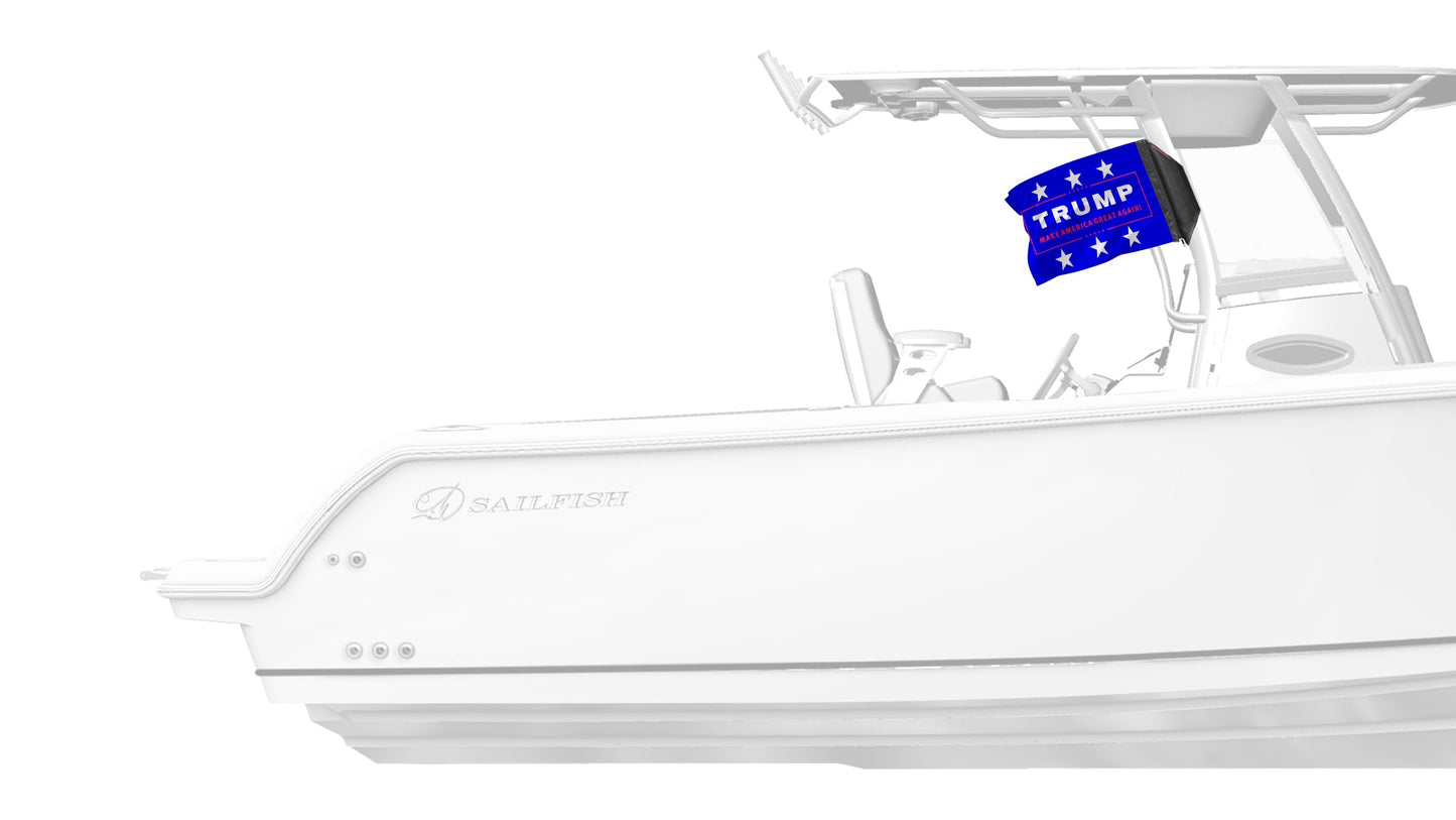 Trump MAGA 12"x18" Forever Wave Flag for Boats