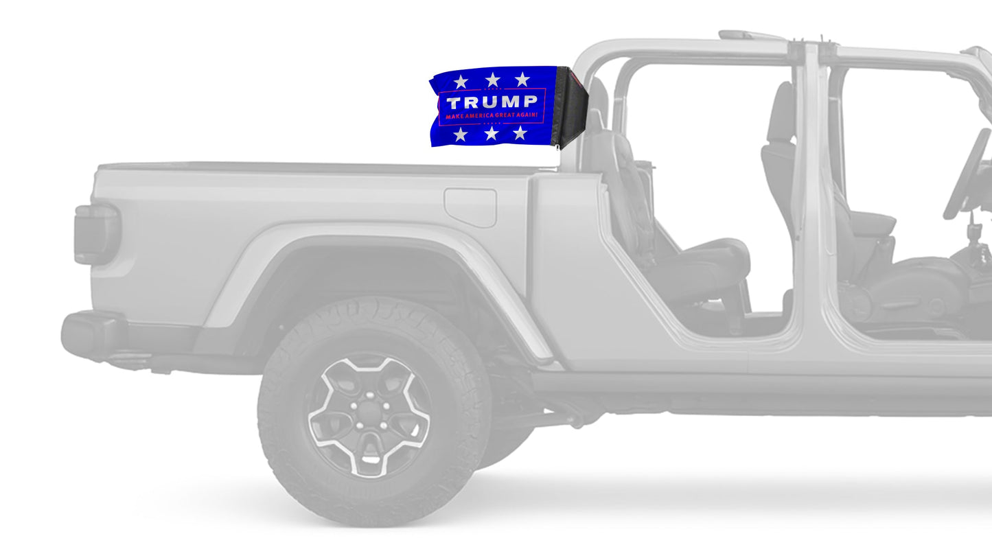 Trump MAGA 12"x18" Forever Wave Flag for Jeep Gladiator JT