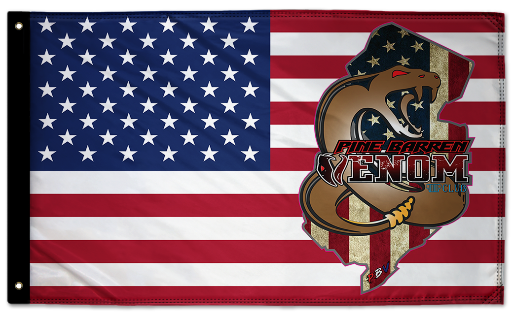 Pine Barren Venom Jeep Club 3'x5' Double-Sided Flag