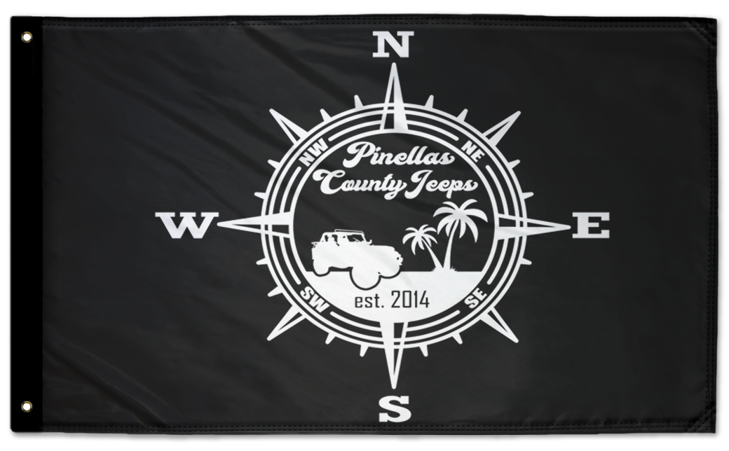 Pinellas County Jeeps Flag 3'x5' Double-Sided Flag