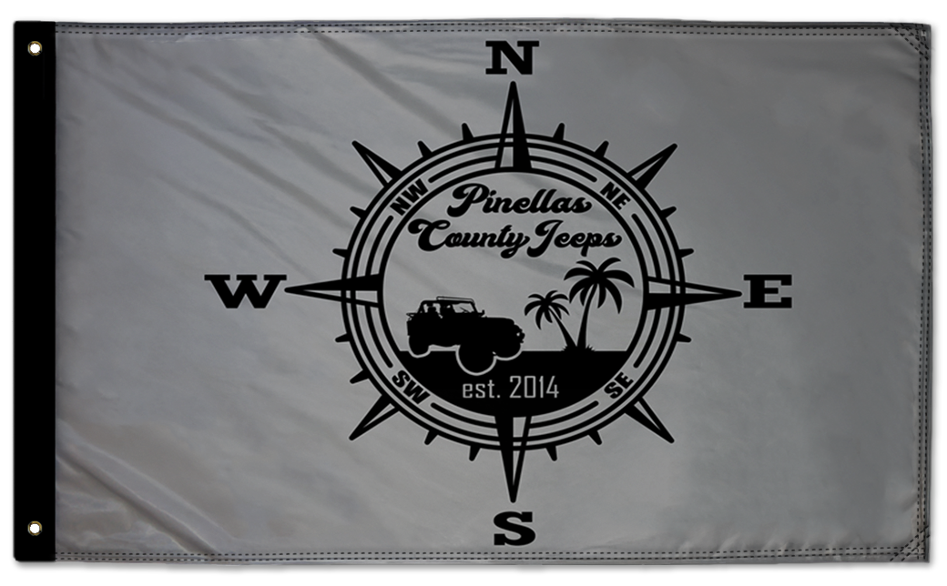 Pinellas County Jeeps Flag 3'x5' Double-Sided Flag
