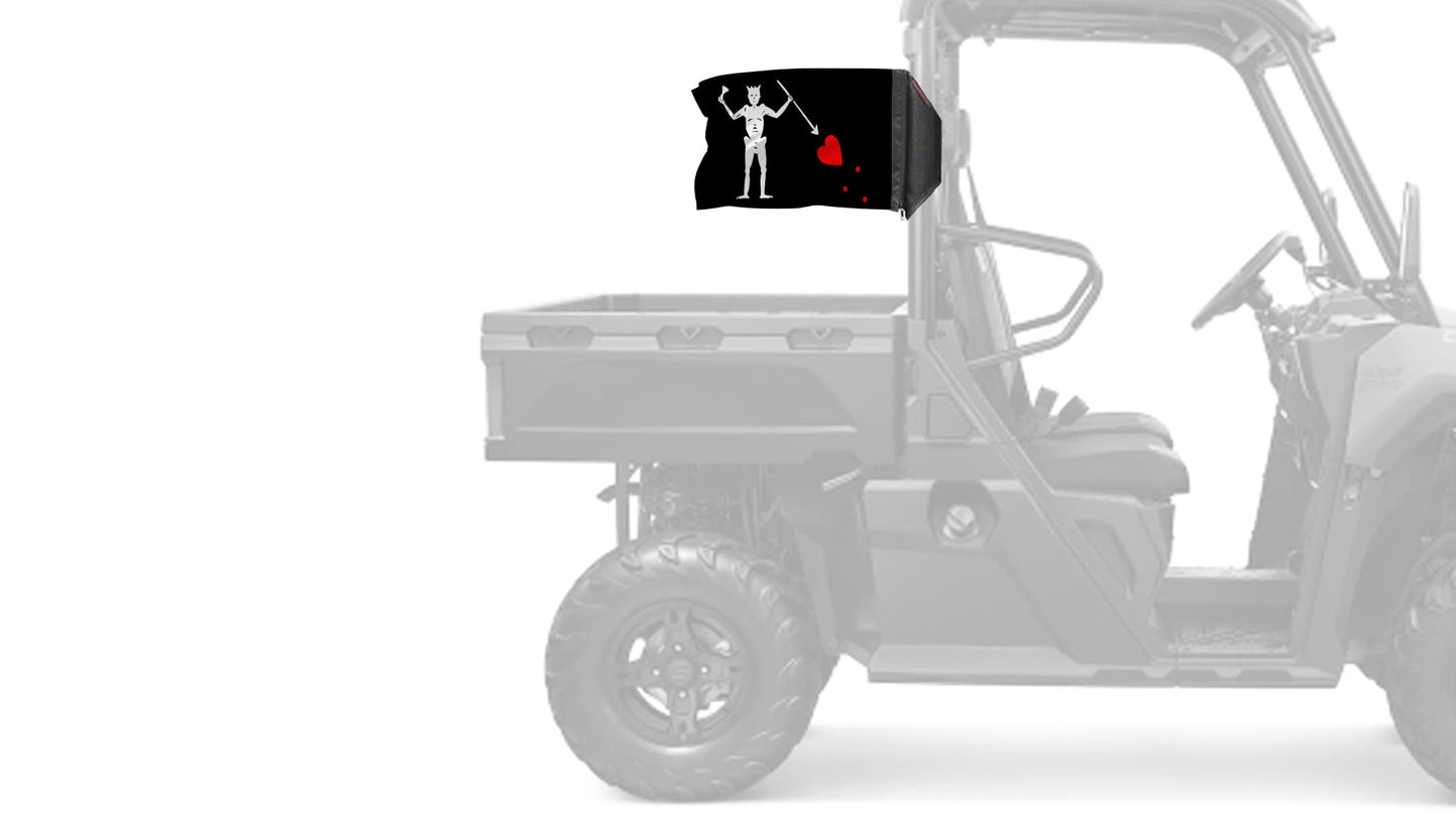 Blackbeard 12"x18" Forever Wave Flag for UTVs