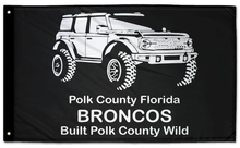 Polk Co Broncos 3'x5' Double-Sided Flag