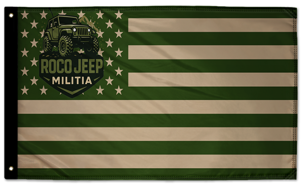 ROCO Jeep Militia Flag 3'x5' Double-Sided Flag