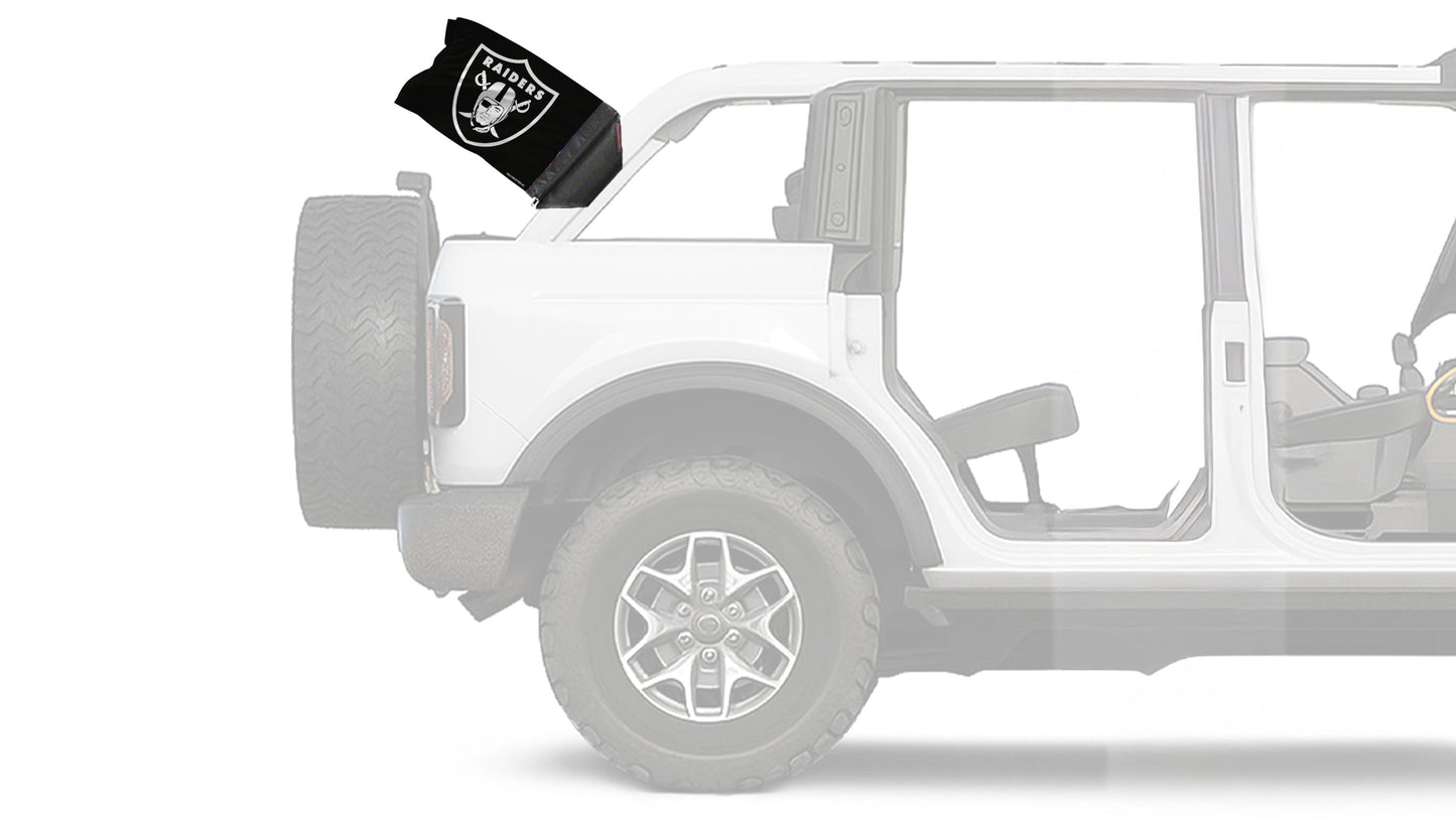 Las Vegas Raiders 11"x17" Forever Wave Flag for Bronco