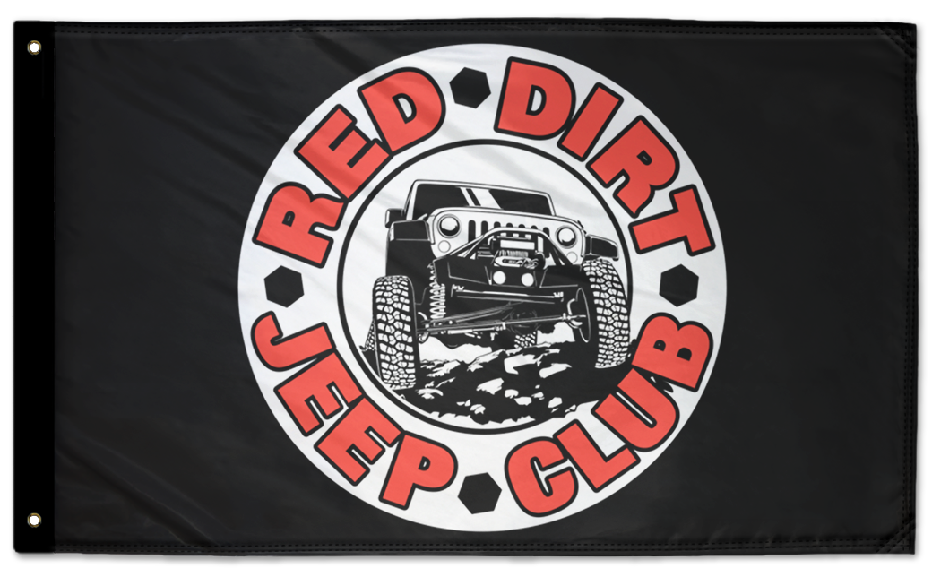 Red Dirt Jeep Club 3'x5' Double-Sided Flag