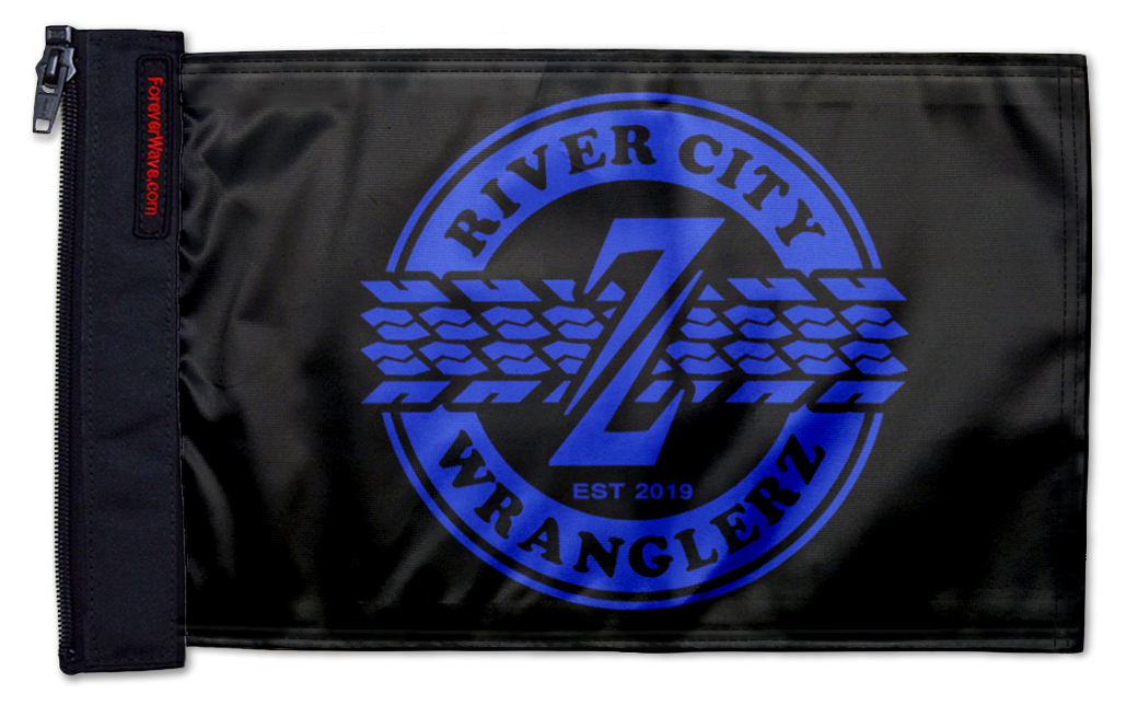 River City Wranglerz Flag 12"x18" Forever Wave Flag