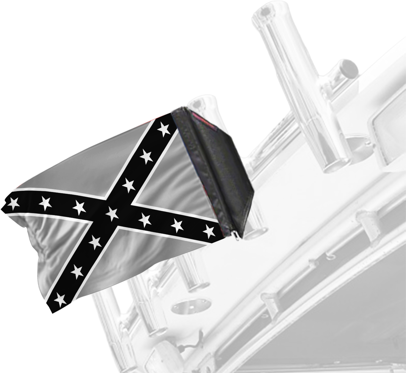 Confederate Subdued 12"x18" Forever Wave Flag for Boats