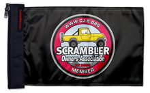 Scrambler Owners Association Flag 12"x18" Forever Wave Flag