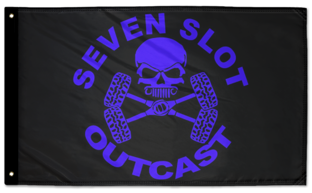 Seven Slot Outcast Flag 3'x5' Double-Sided Flag