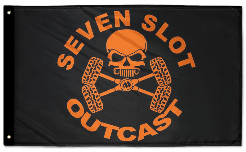Seven Slot Outcast Flag 3'x5' Double-Sided Flag