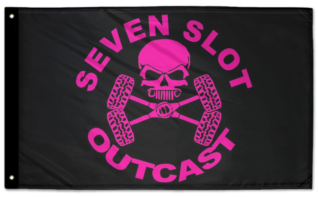 Seven Slot Outcast Flag 3'x5' Double-Sided Flag