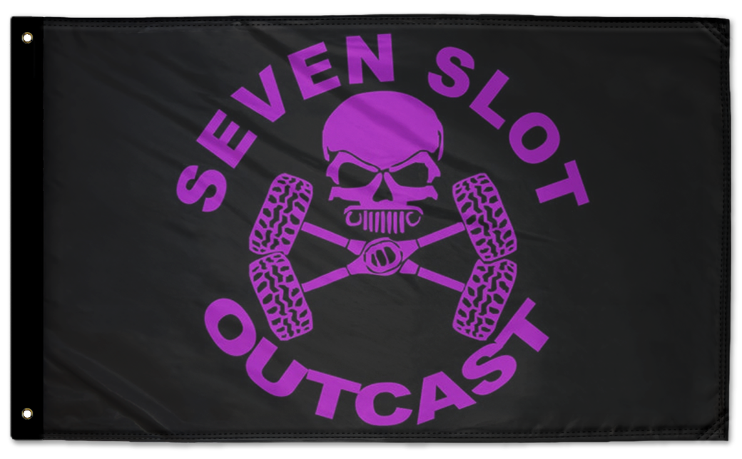 Seven Slot Outcast Flag 3'x5' Double-Sided Flag