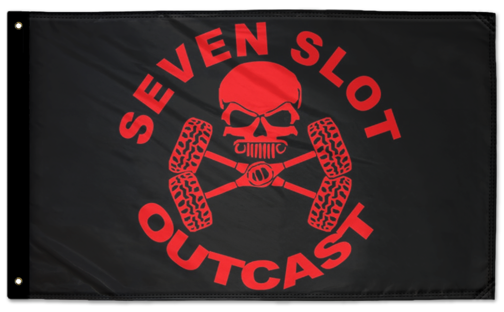 Seven Slot Outcast Flag 3'x5' Double-Sided Flag