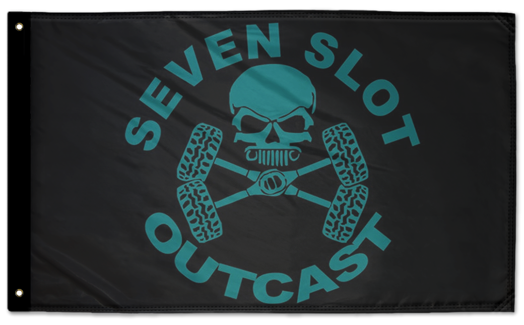Seven Slot Outcast Flag 3'x5' Double-Sided Flag