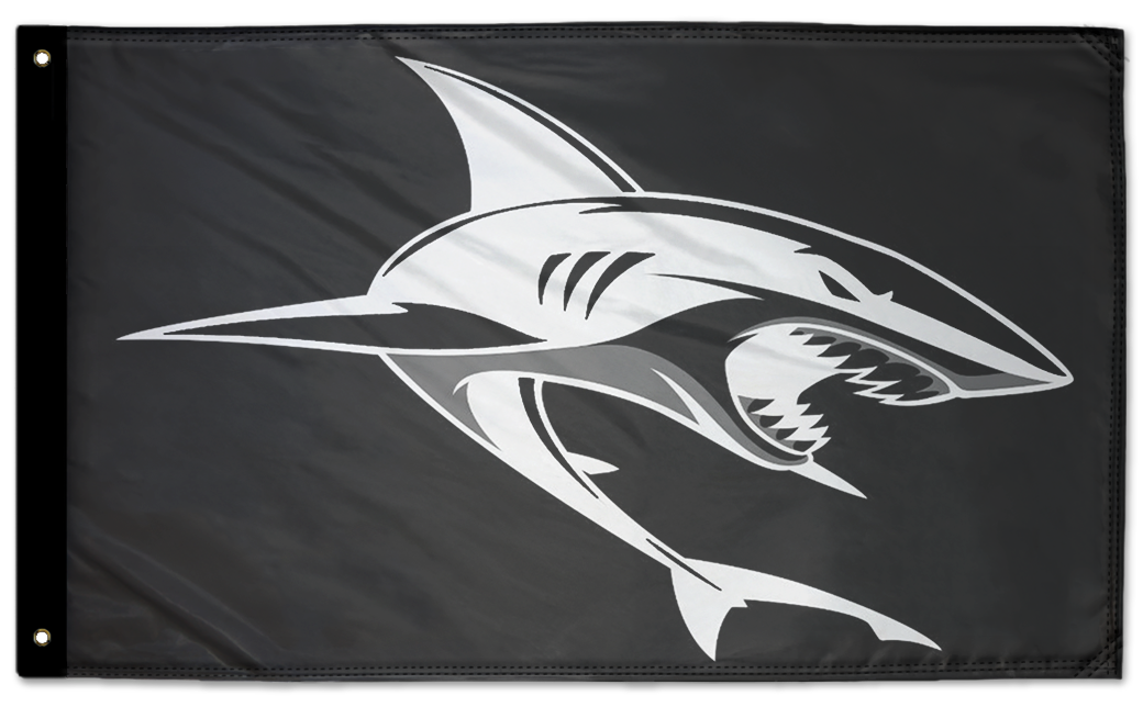 Shark 3'x5' Double-Sided Flag