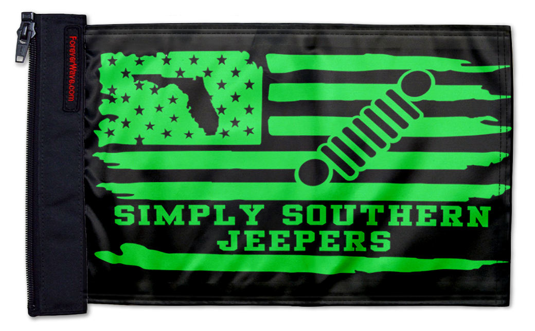 Simply Southern Jeepers Flag 12"x18" Forever Wave Flag