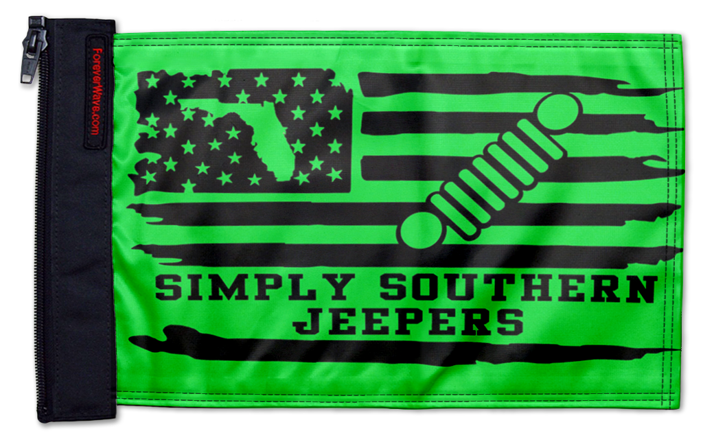 Simply Southern Jeepers Flag 12"x18" Forever Wave Flag