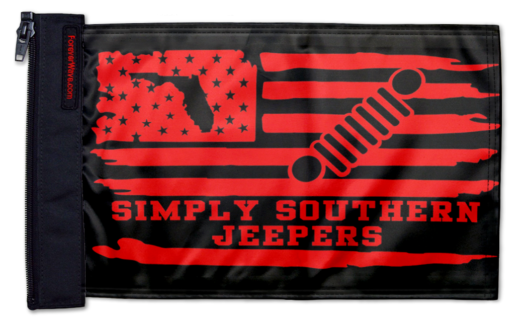 Simply Southern Jeepers Flag 12"x18" Forever Wave Flag