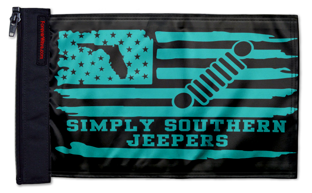 Simply Southern Jeepers Flag 12"x18" Forever Wave Flag
