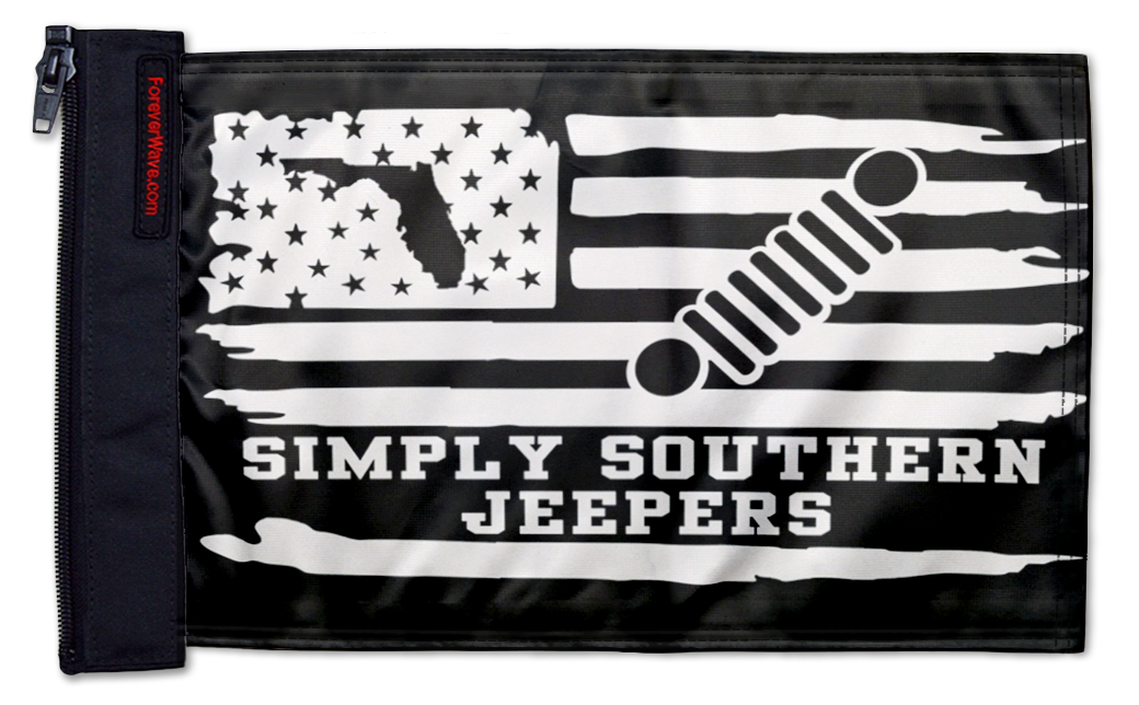 Simply Southern Jeepers Flag 12"x18" Forever Wave Flag