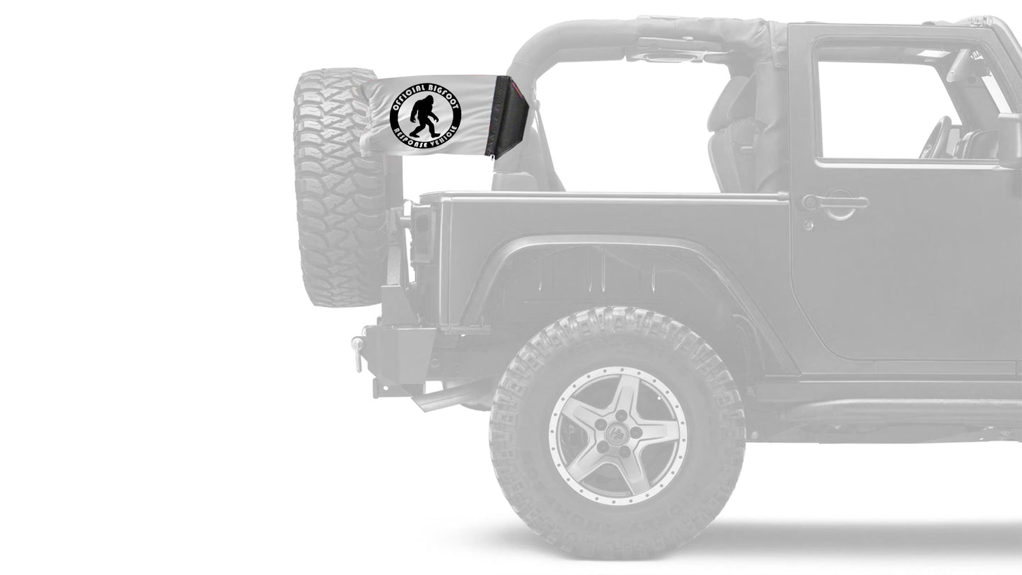 Bigfoot 12"x18" Forever Wave Flag for Jeep Wrangler TJ 1996-2006