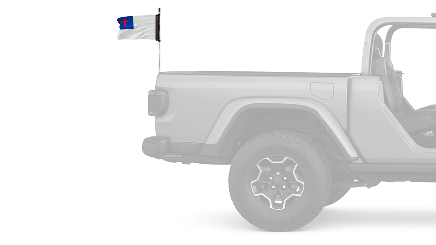 Christian 12"x18" Forever Wave Flag for Bronco