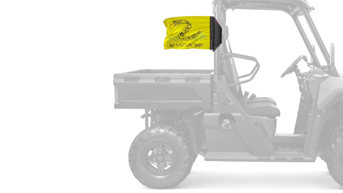 No Step On Snek 12"x18" Forever Wave Flag for UTVs