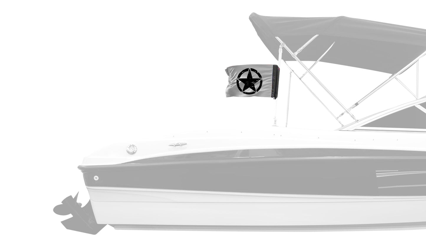 Oscar Mike 12"x18" Forever Wave Flag for Boats
