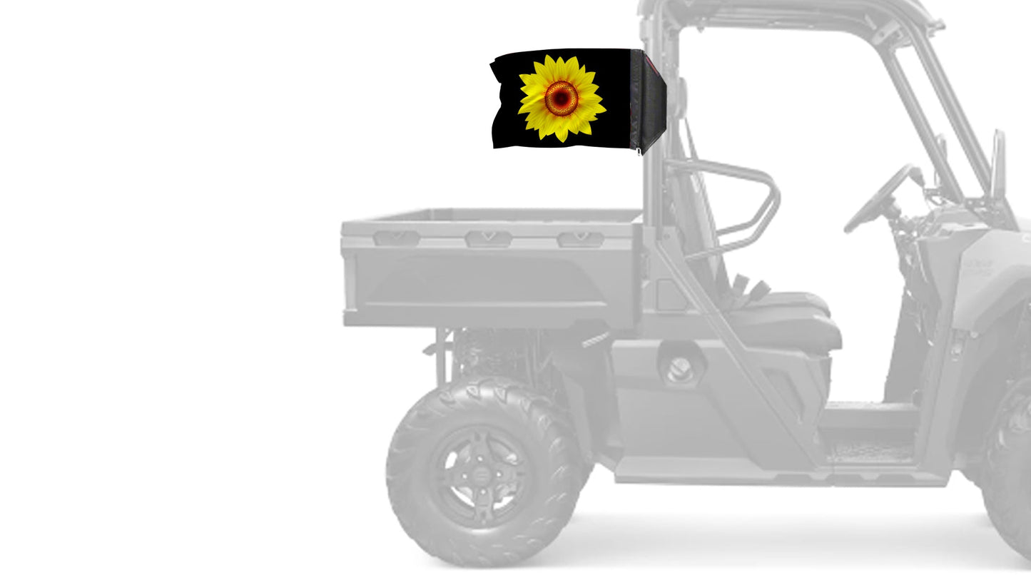 Sunflower 12"x18" Forever Wave Flag for UTVs