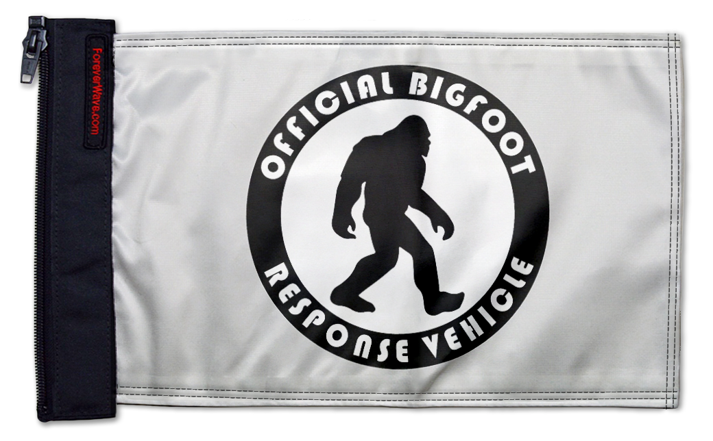 Bigfoot 12"x18" Forever Wave Flag for Boats