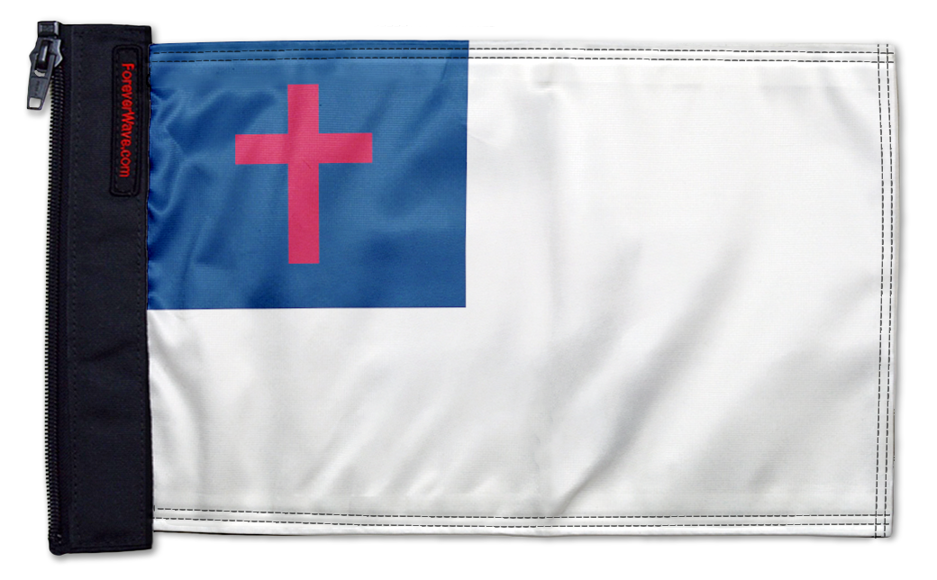Christian 12"x18" Forever Wave Flag for Jeep Wrangler TJ 1996-2006