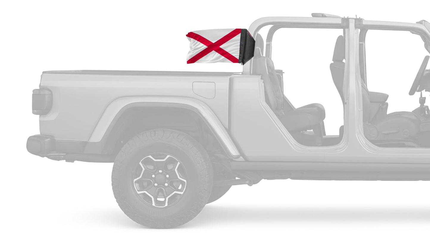State Flag Alabama 12"x18" Forever Wave Flag for Jeep Gladiator JT