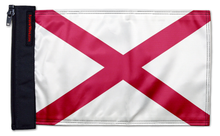 State Flag Alabama 12"x18" Forever Wave Flag for Golf Carts