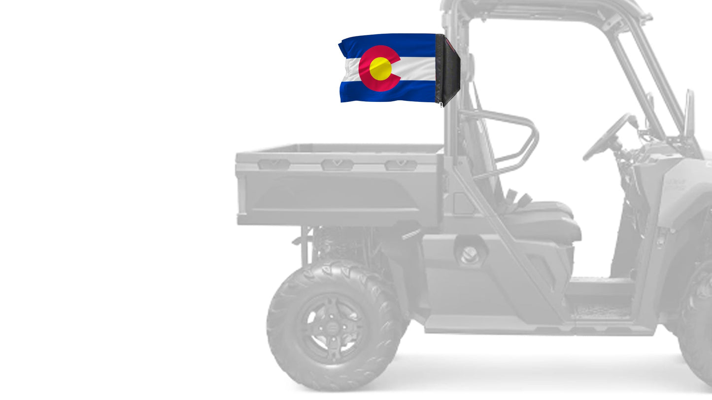 State Flag Colorado 12"x18" Forever Wave Flag for UTVs