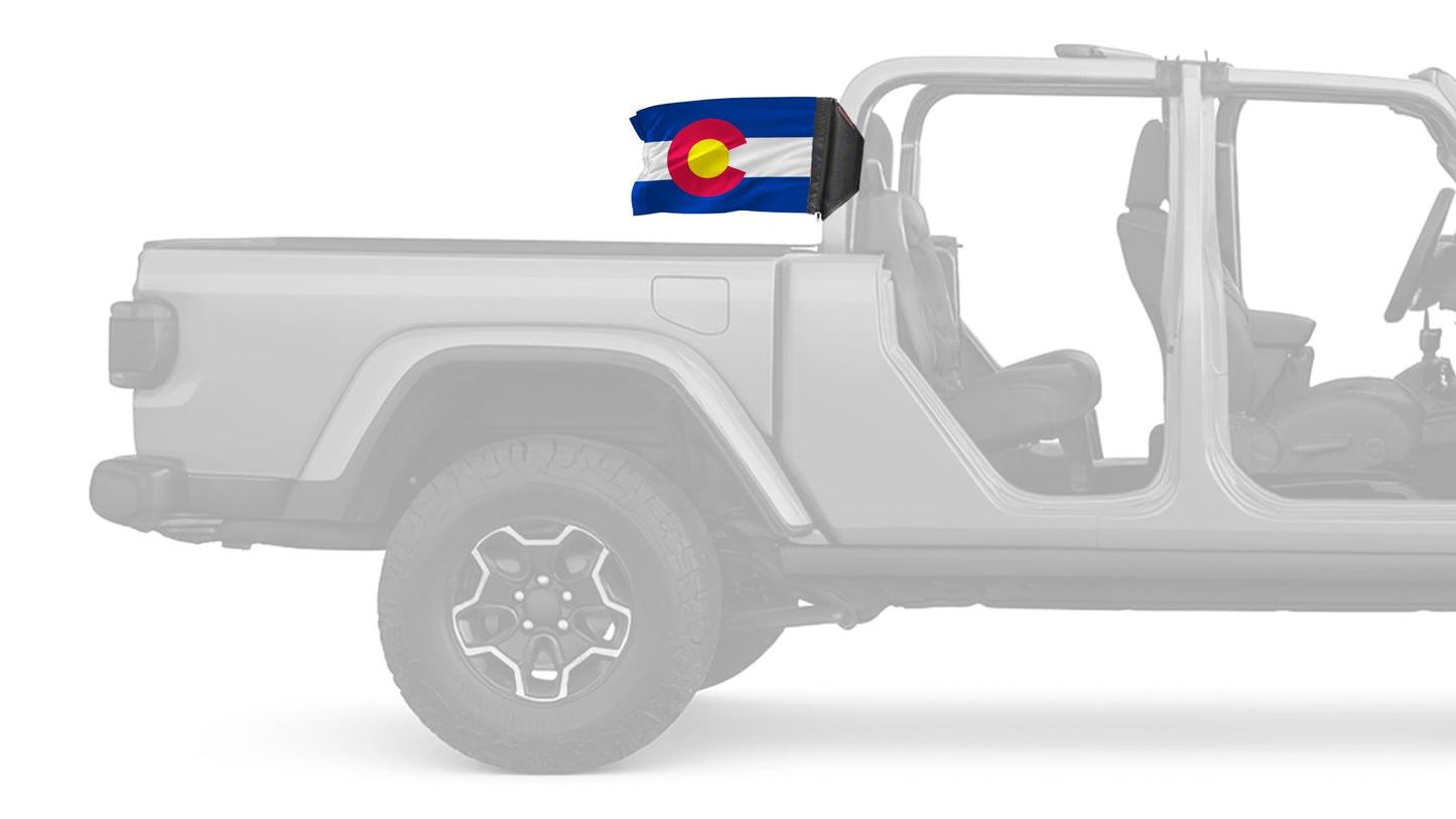 State Flag Colorado 12"x18" Forever Wave Flag for Jeep Gladiator JT