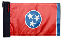 State Flag Tennessee 12"x18" Forever Wave Flag for Jeep Wrangler JL 2-Door 2018-Present