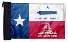 State Flag Texas Don't Tread 12"x18" Forever Wave Flag for Jeep Wrangler JKU 4-Door 2007-2018