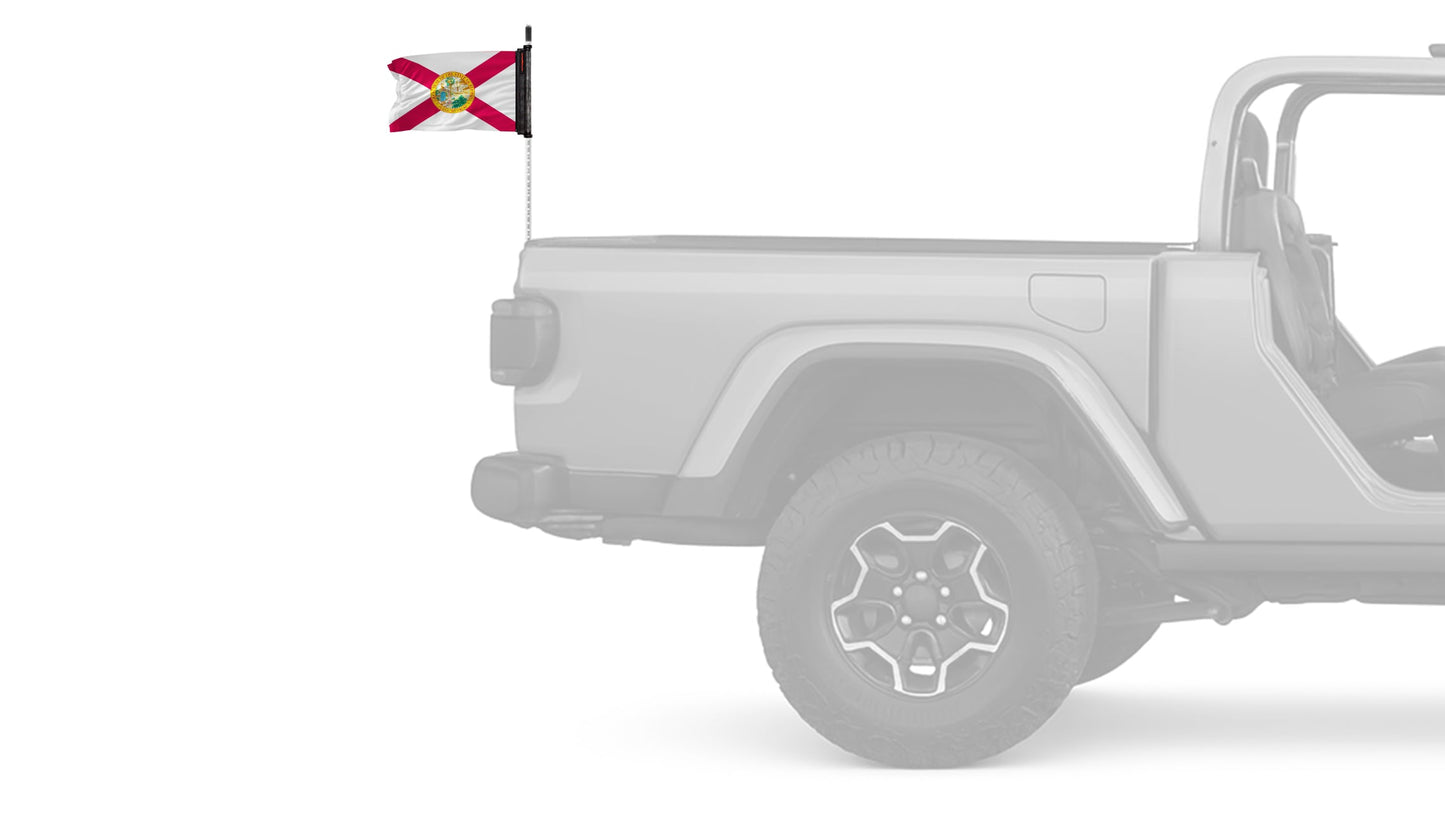State Flag Florida 12"x18" Forever Wave Flag for Jeep Wrangler YJ 1986-1995