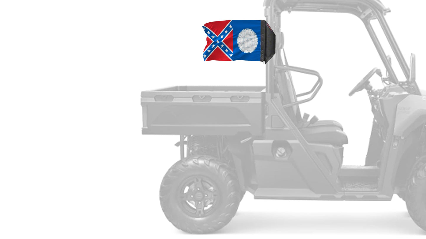 State Flag Georgia Old Style 12"x18" Forever Wave Flag for UTVs