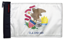 State Flag Illinois 12"x18" Forever Wave Flag for Jeep Wrangler JK 2-Door 2007-2018