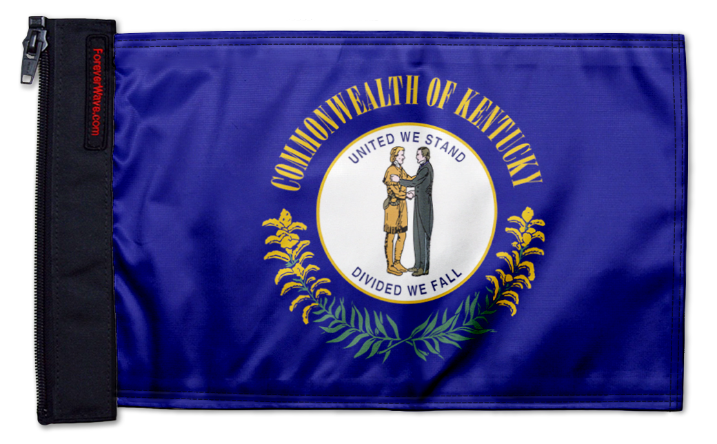 State Flag Kentucky 12"x18" Forever Wave Flag for UTVs