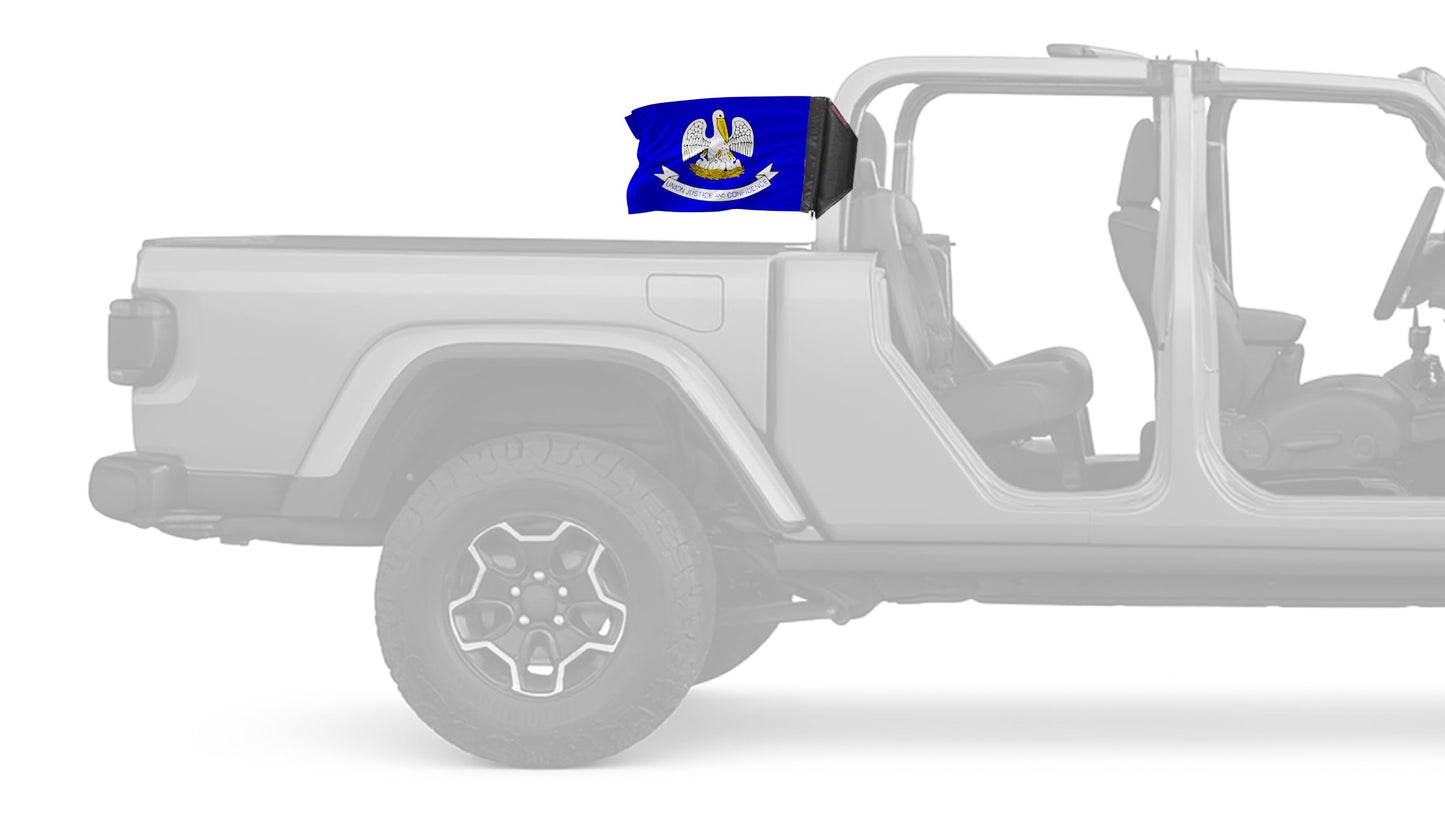 State Flag Louisiana 12"x18" Forever Wave Flag for Jeep Gladiator JT