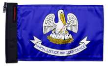 State Flag Louisiana 12"x18" Forever Wave Flag for Golf Carts