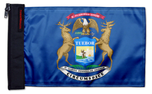 State Flag Michigan 12"x18" Forever Wave Flag for Jeep Wrangler JLU 4-Door 2018-Present
