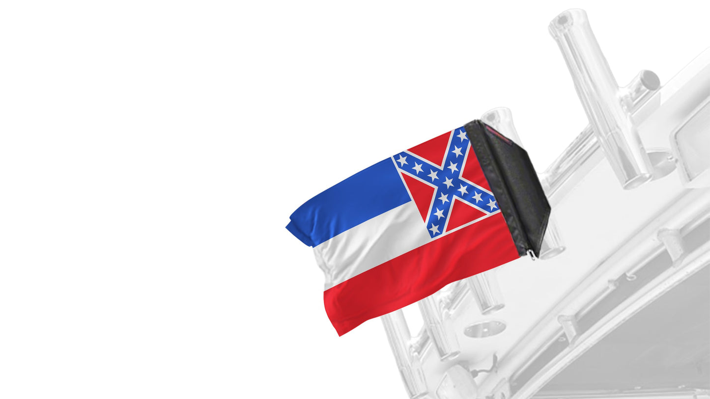State Flag Mississippi 12"x18" Forever Wave Flag for Boats